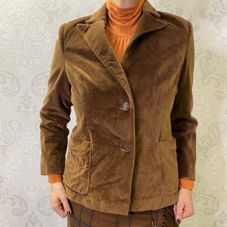 Rjava žametna jakna