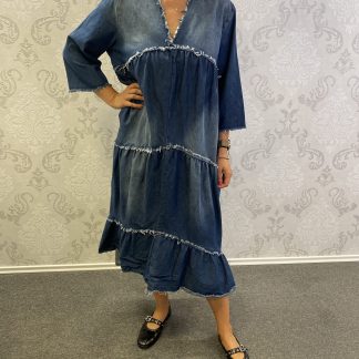 Jeans dolga obleka